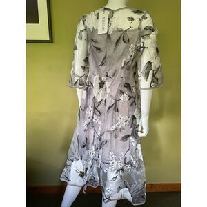 Organza Floral Cocktail Dress Lg